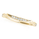 Prong Set Half Eternity Ring in Gold & Platinum