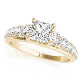 Heirloom Trellis Princess Diamond Engagement Ring — 9K/18K Gold & Platinum