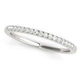 Prong Set Half Eternity Ring in Gold & Platinum