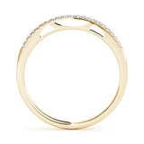 Prong Set Half Eternity Ring in Gold & Platinum