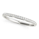 Prong Set Half Eternity Ring in Gold & Platinum