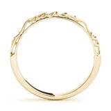 Vintage Inspired Wedding Gold Band