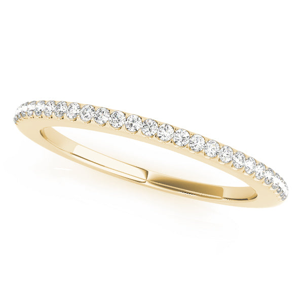 Shared Prong Half Eternity Ring in Gold & Platinum