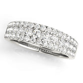 Diamond Half Eternity Ring in Gold & Platinum