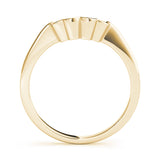 Curved Wedding Gold Band
