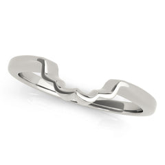 Curved Wedding Gold Band
