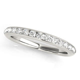 Channel Set Half Eternity Ring in Gold & Platinum