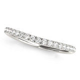 Prong Set Half Eternity Ring in Gold & Platinum