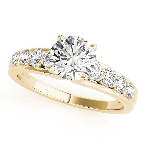 Iconic Prong-Set Round Diamond Engagement Ring — 9K/18K Gold & Platinum
