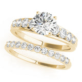 Iconic Prong-Set Round Diamond Engagement Ring — 9K/18K Gold & Platinum