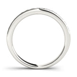 Channel Set Half Eternity Ring in Gold & Platinum
