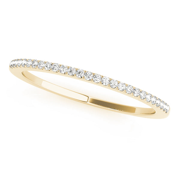 Prong Set Half Eternity Ring in Gold & Platinum
