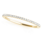 Prong Set Half Eternity Ring in Gold & Platinum