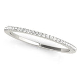 Prong Set Half Eternity Ring in Gold & Platinum