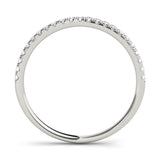 Prong Set Half Eternity Ring in Gold & Platinum