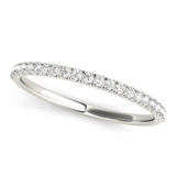 Prong Set Half Eternity Ring in Gold & Platinum