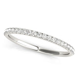 Prong Set Half Eternity Ring in Gold & Platinum