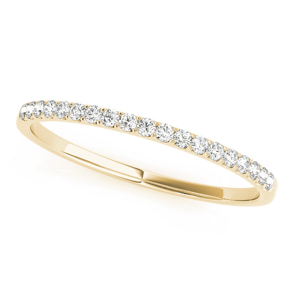 Prong Set Half Eternity Ring in Gold & Platinum