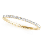 Prong Set Half Eternity Ring in Gold & Platinum