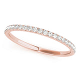 Straight Diamond Half Eternity Ring in Gold & Platinum
