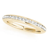 Channel Set Half Eternity Ring in Gold & Platinum