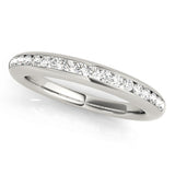 Channel Set Half Eternity Ring in Gold & Platinum
