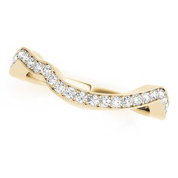 Diamond Half Eternity Ring in Gold & Platinum