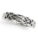 Vintage Filigree Wedding Gold Band