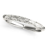 Floral-Inspired Wedding Gold Band