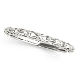 Vintage Inspired Wedding Gold Band
