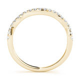 Diamond Half Eternity Ring in Gold & Platinum