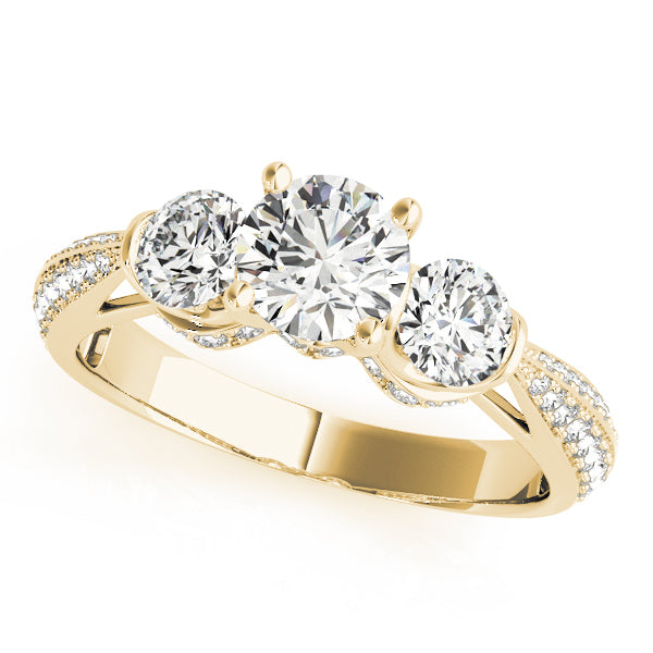 Three stone diamond ring