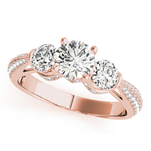 Three stone diamond ring