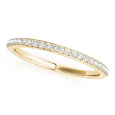 Shared Prong Set Half Eternity Ring in Gold & Platinum