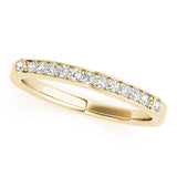 Prong in Channel Bezel Sides Wedding Half Eternity Ring in Gold & Platinum