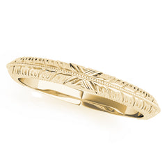 Vintage Filigree Wedding Bands Gold