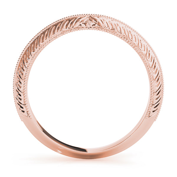 Vintage Filigree Wedding Bands Gold