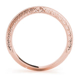 Vintage Filigree Wedding Bands Gold