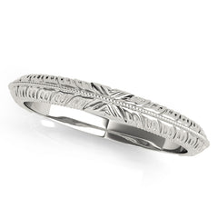 Vintage Filigree Wedding Bands Gold