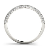 Diamond Half Eternity Ring in Gold & Platinum