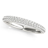 Pavã© Half Eternity Ring in Gold & Platinum