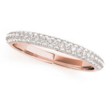 Pavã© Set Half Eternity Ring in Gold & Platinum
