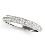 Diamond Half Eternity Ring in Gold & Platinum