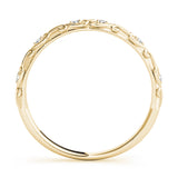 Vintage Inspired Half Eternity Ring in Gold & Platinum