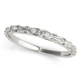Vintage Inspired Half Eternity Ring in Gold & Platinum