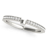 Diamond Half Eternity Ring in Gold & Platinum