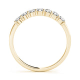 Straight Diamond Half Eternity Ring in Gold & Platinum