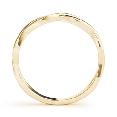Infinity Twisted Wedding Gold Band