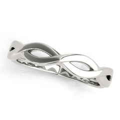 Infinity Twisted Wedding Gold Band