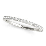 Straight Diamond Half Eternity Ring in Gold & Platinum